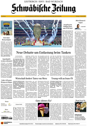 Cover of Schwabische Zeitung (Leutkirch / Isny / Bad Wurzach)