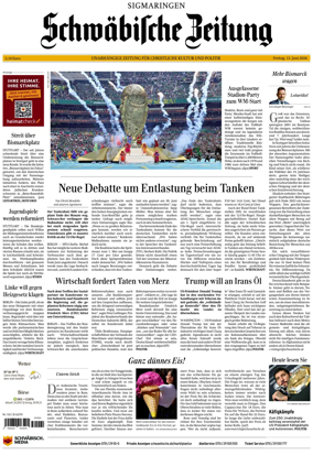 Cover of Schwabische Zeitung (Sigmaringen)