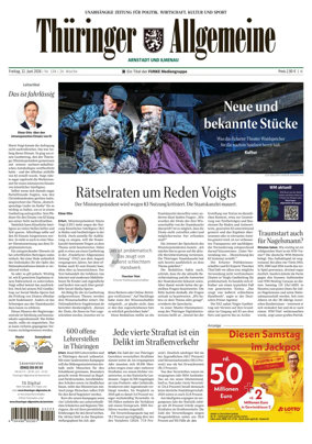 Cover of Thuringer Allgemeine (Arnstadt und Ilmenauz)