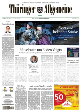 Cover of Thuringer Allgemeine (Erfurt)