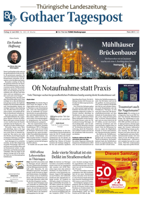 Cover of Thuringische Landeszeitung (Gotha)