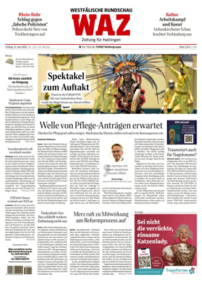 Cover of Westdeutsche Allgemeine Zeitung (Hattingen)