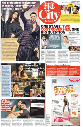 Cover of Hindustan Times (Lucknow) - Live