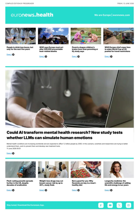 Cover of Euronews Health (English) Compiled Edition