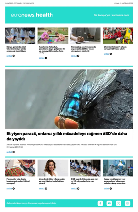 Cover of Euronews Health (Turkish) Compiled Edition