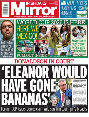 Cover of Irish Daily Mirror