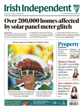 Cover of Irish Independent