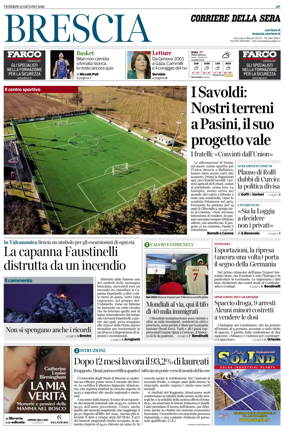 Cover of Corriere della Sera (Brescia)
