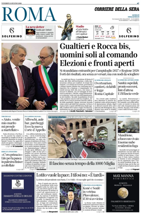 Cover of Corriere della Sera (Roma)