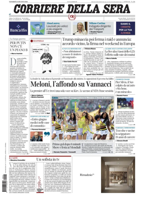 Cover of Corriere della Sera