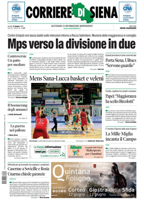 Cover of Corriere di Siena