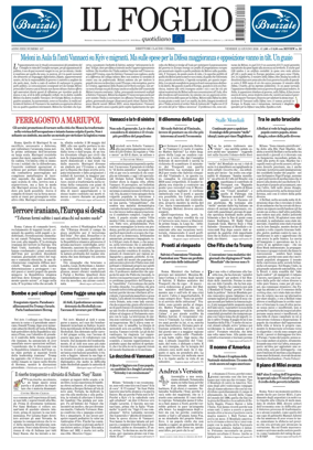 Cover of Il Foglio Quotidiano