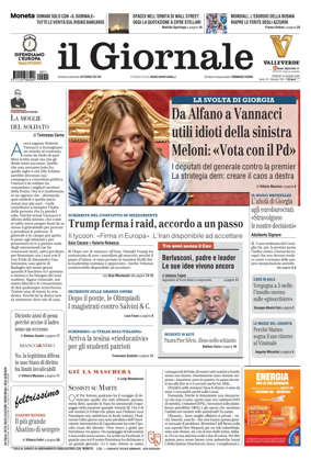 Cover of Il Giornale (Italy)