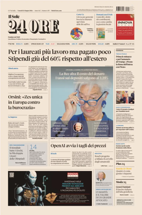 Cover of Il Sole 24 Ore
