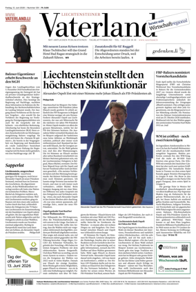 Cover of Liechtensteiner Vaterland