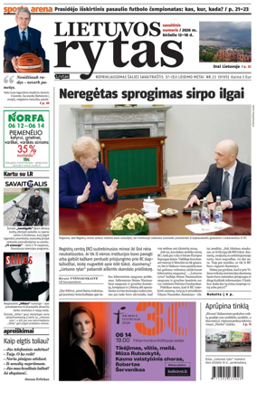 Cover of Lietuvos Rytas