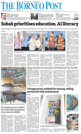 Cover of The Borneo Post (Sabah)
