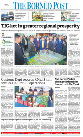 Cover of The Borneo Post (Sarawak)