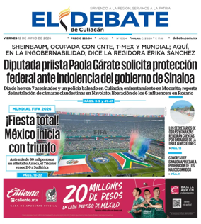 Cover of El Debate de Culiacan