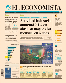 Cover of El Economista (Mexico)