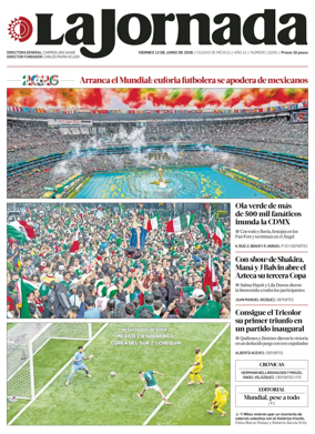 Cover of La Jornada