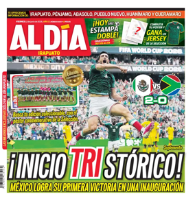 Cover of Periodico Al Dia (Irapuato)