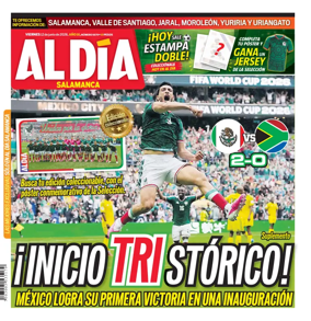 Cover of Periodico Al Dia (Salamanca)