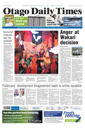 Cover of Otago Daily Times