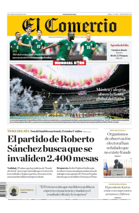 Cover of Diario El Comercio