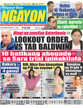 Cover of Pilipino Star Ngayon