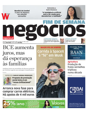 Cover of Jornal de Negocios
