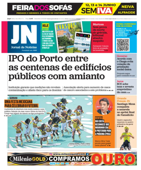 Cover of Jornal de Noticias