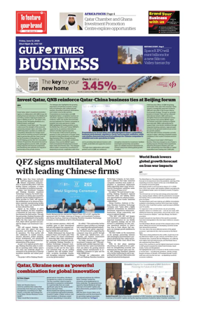 Cover of Gulf Times Business