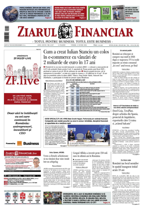 Cover of Ziarul Financiar