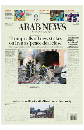 Cover of Arab News