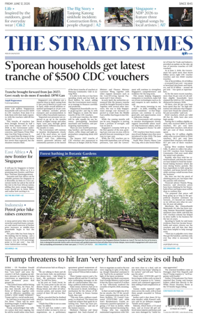 Cover of The Straits Times