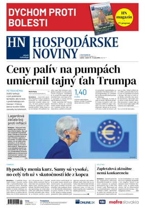 Cover of Hospodarske noviny