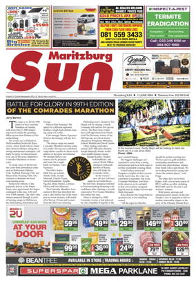 Cover of Maritzburg Sun (South Africa)