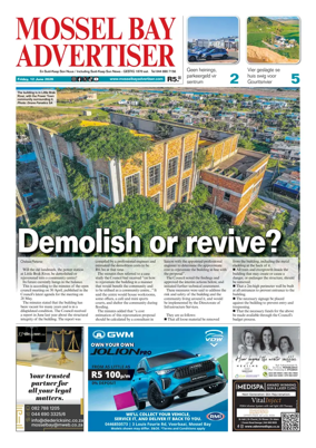 Cover of Mossel Bay Advertiser