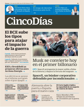Cover of Cinco Dias