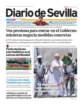 Cover of Diario de Sevilla