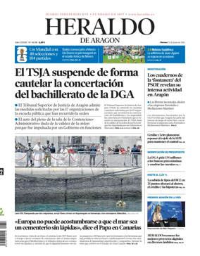 Cover of Heraldo de Aragon