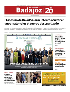 Cover of La Cronica de Badajoz BE