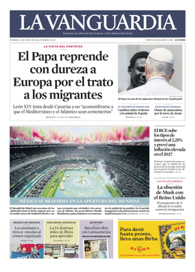 Cover of La Vanguardia