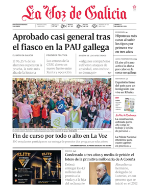 Cover of La Voz de Galicia (Barbanza)