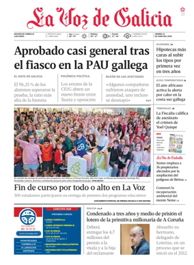 Cover of La Voz de Galicia (Carballo)