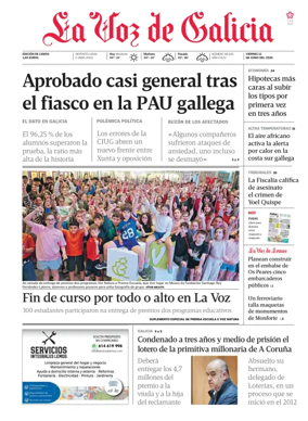 Cover of La Voz de Galicia (Monforte)