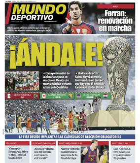 Cover of Mundo Deportivo (At. Madrid)