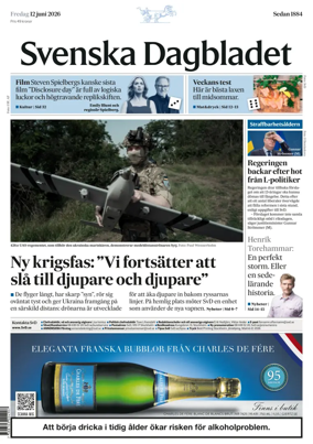Cover of Svenska Dagbladet