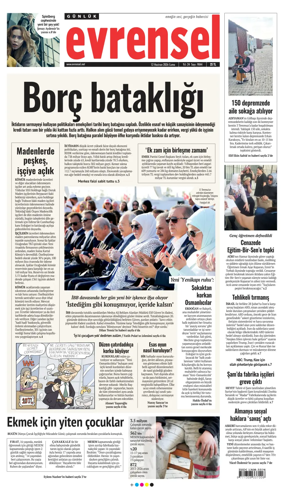 Cover of Evrensel Gazetesi